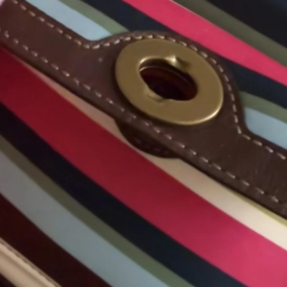 Coach Multicolor Striped Bag With Tag - Picture 7 of 7